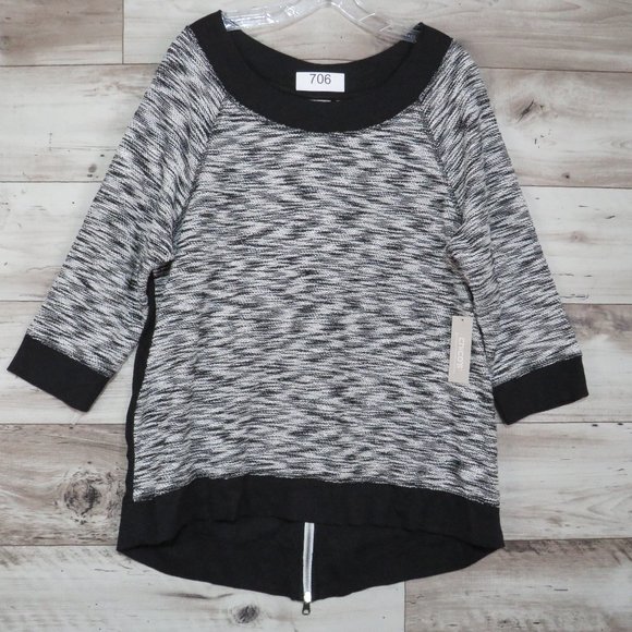 Chico's* Women's 3/4 Sleeve Boat Neck Zipper Back Pullover Tunic~ Size 3 (16/18) - Picture 1 of 9